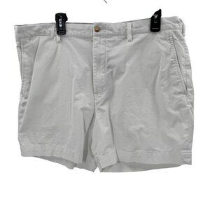 Polo Ralph Lauren Stretch Classic Fit White Mens Shorts Size 40 Cotton Blend